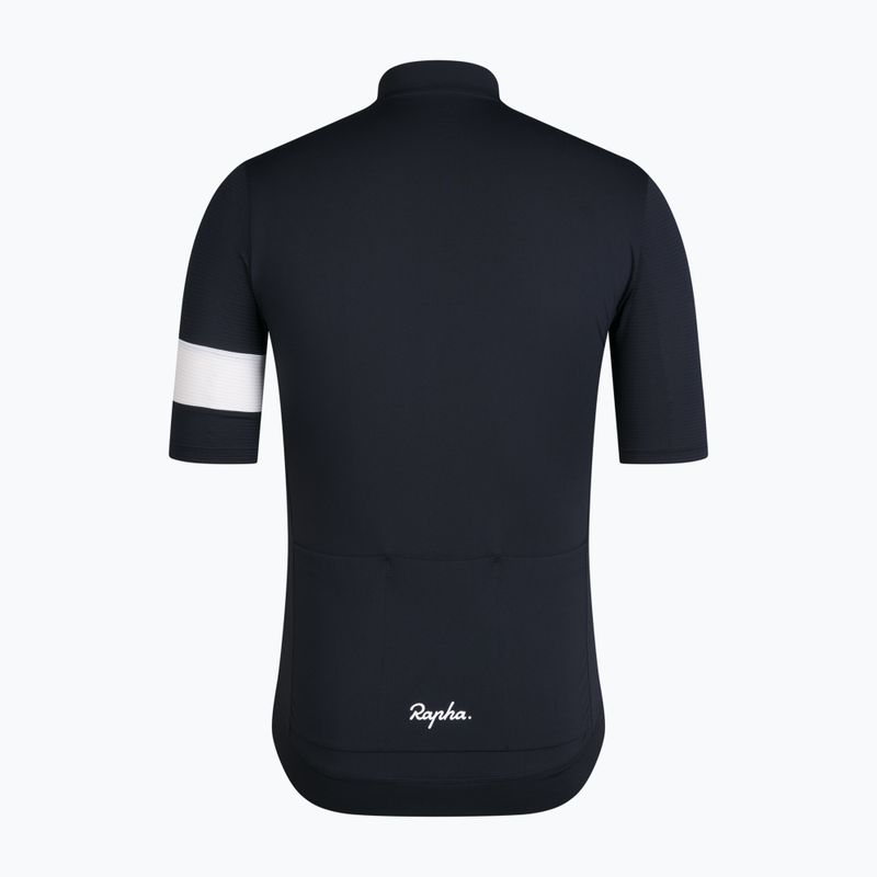 Pánské cyklistické tričko Rapha Core Lightweight Jersey black/white 6