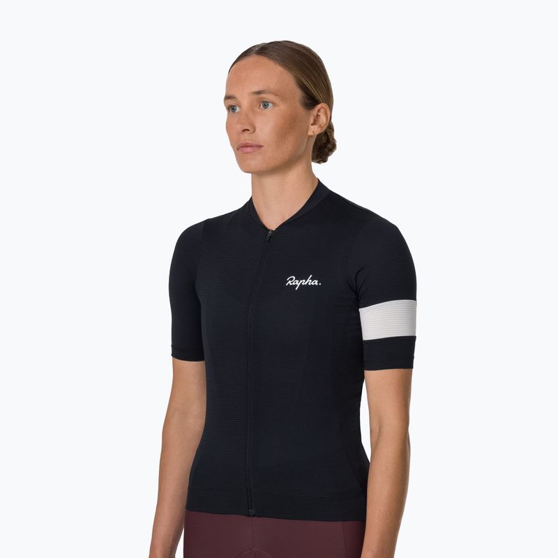 Dámské cyklistické tričko Rapha Core Lightweight Jersey black/white 2
