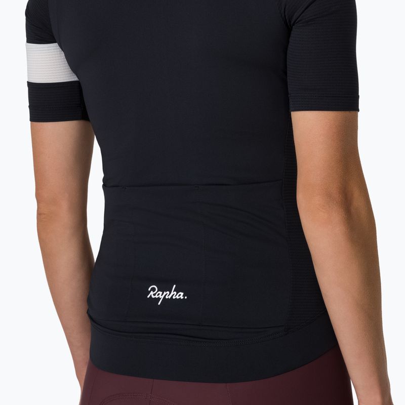 Dámské cyklistické tričko Rapha Core Lightweight Jersey black/white 3