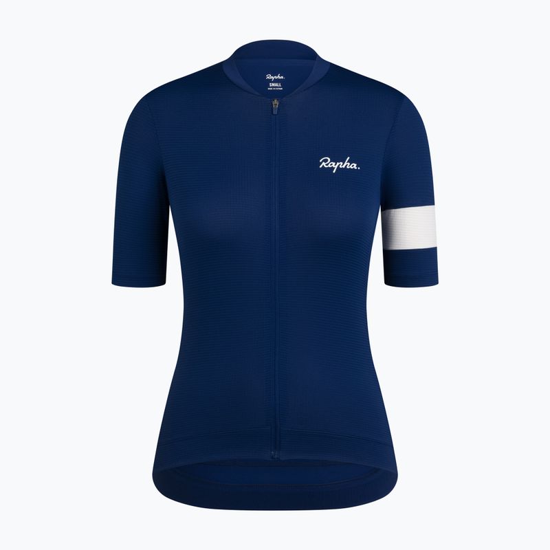 Dámské cyklistické tričko Rapha Core Lightweight Jersey navy/white 5