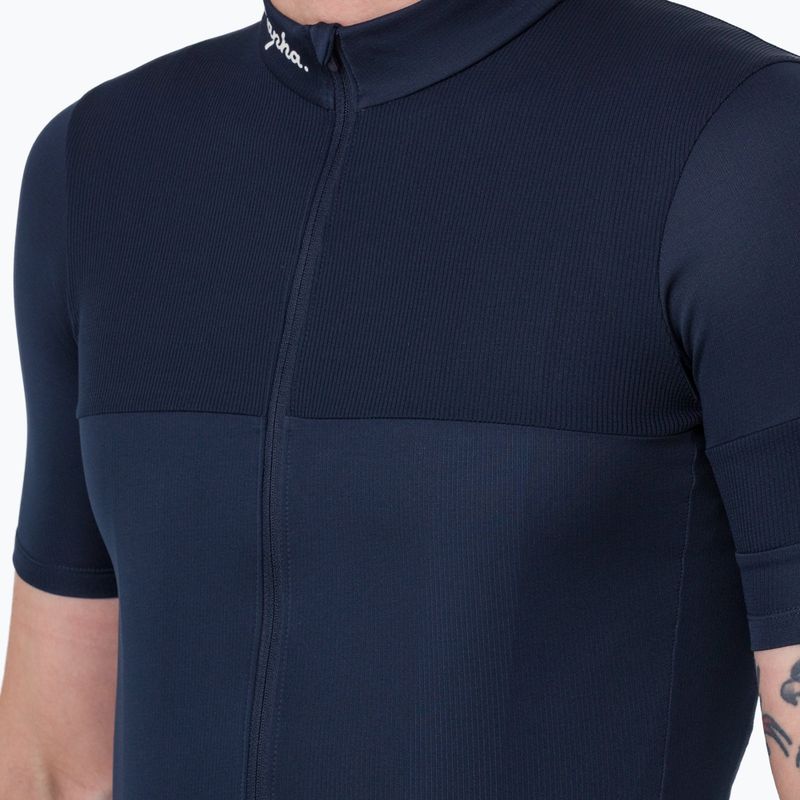 Pánské cyklistické tričko Rapha Brevet Element Jersey dark navy/white 3