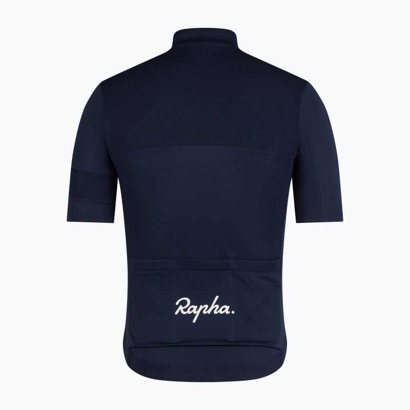 Pánské cyklistické tričko Rapha Brevet Element Jersey dark navy/white 6