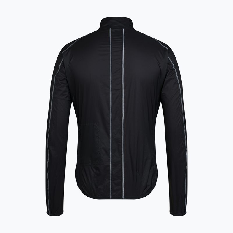 Pánská cyklistická bunda Rapha Brevet Element Wind Jacket black/grey 6