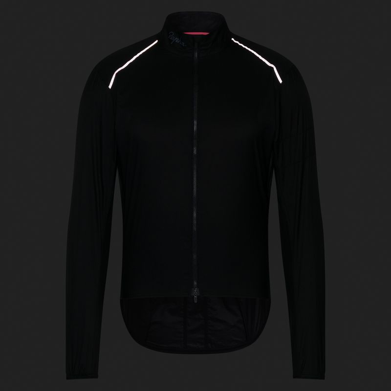 Pánská cyklistická bunda Rapha Brevet Element Wind Jacket black/grey 7