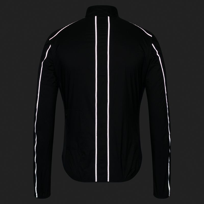 Pánská cyklistická bunda Rapha Brevet Element Wind Jacket black/grey 8
