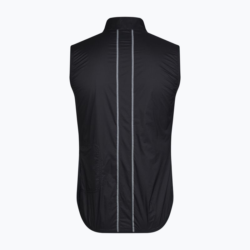 Pánská cyklistická vesta Rapha Brevet Element Wind Gilet black/grey 6