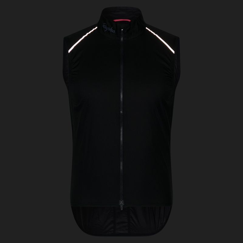 Pánská cyklistická vesta Rapha Brevet Element Wind Gilet black/grey 7
