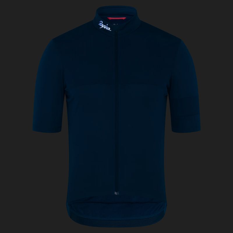 Pánské cyklistické tričko Rapha Brevet Element Jersey jewelled blue/navy 3