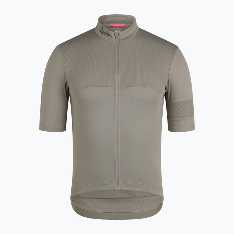 Pánské cyklistické tričko Rapha Brevet Element Jersey khaki/black 3