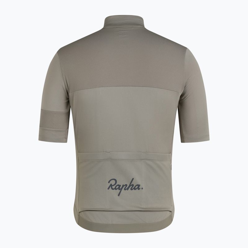 Pánské cyklistické tričko Rapha Brevet Element Jersey khaki/black 4
