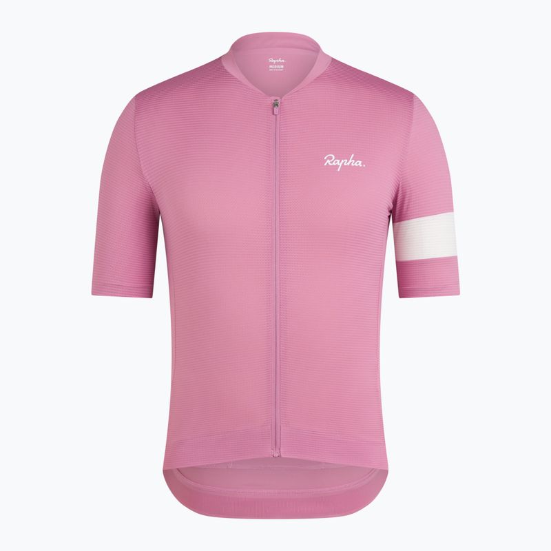 Pánské cyklistické tričko Rapha Core Lightweight Jersey dusty mauve/white 5