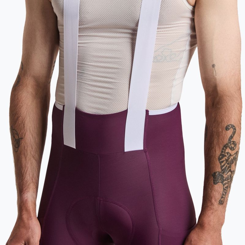 Pánské cyklistické šortky Rapha Brevet Element Cargo Bib Shorts plum/white 3
