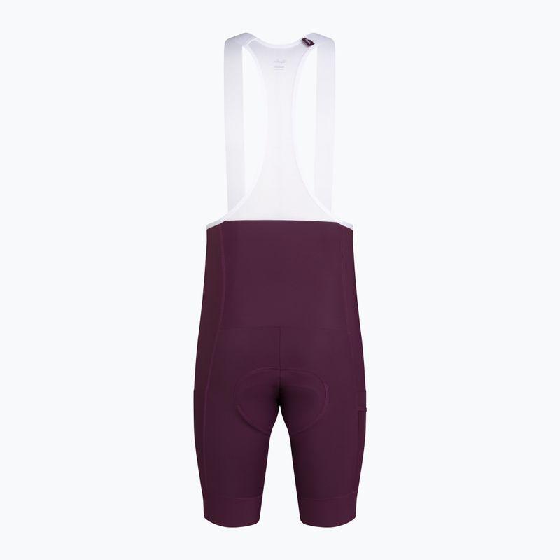 Pánské cyklistické šortky Rapha Brevet Element Cargo Bib Shorts plum/white 6