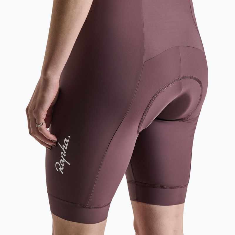 Dámské cyklistické šortky Rapha Core Bib Shorts huckleberry/white 4