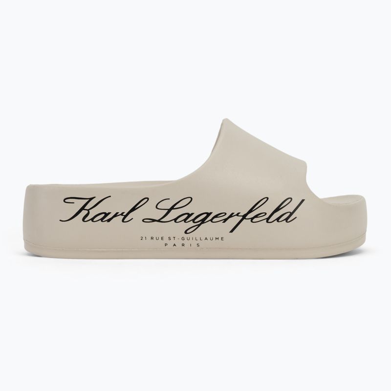 Dámské nazouváky   KARL LAGERFELD Kobo II Hotel Logo off white eco eva 2