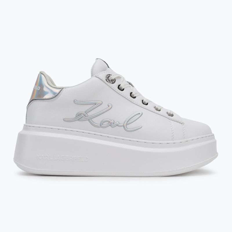 Dámské boty KARL LAGERFELD Anakapri Signia white leather w/silver 2