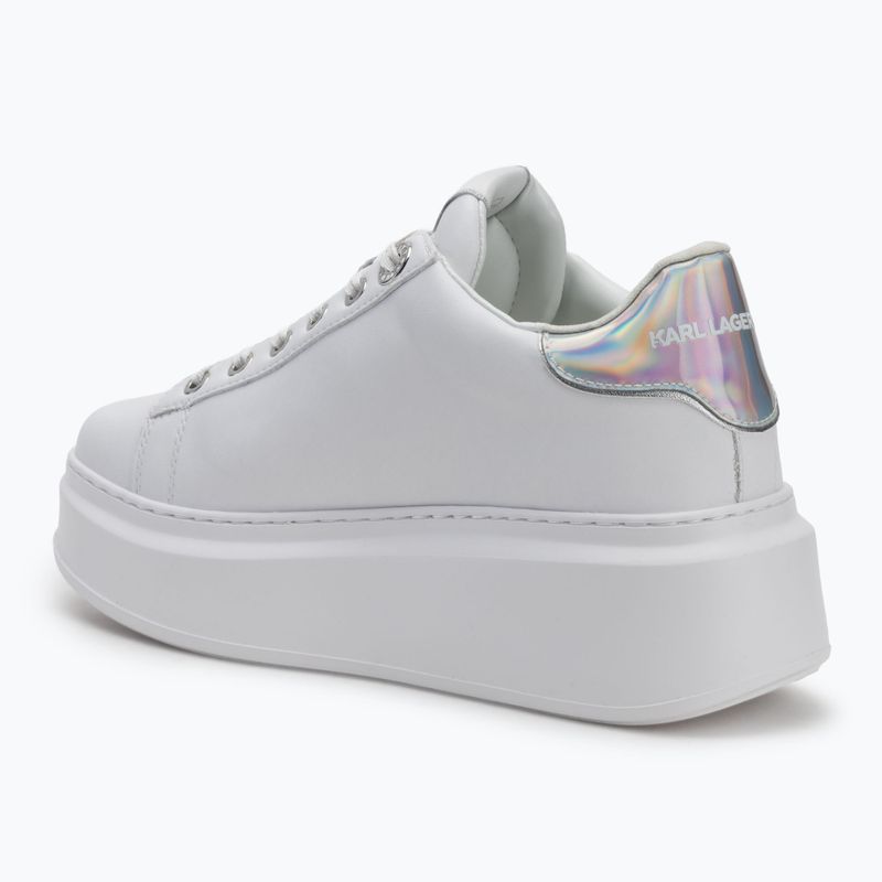 Dámské boty KARL LAGERFELD Anakapri Signia white leather w/silver 3