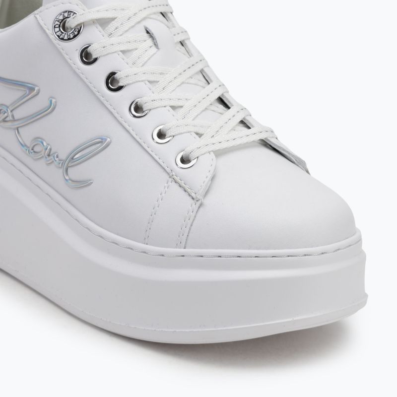 Dámské boty KARL LAGERFELD Anakapri Signia white leather w/silver 7