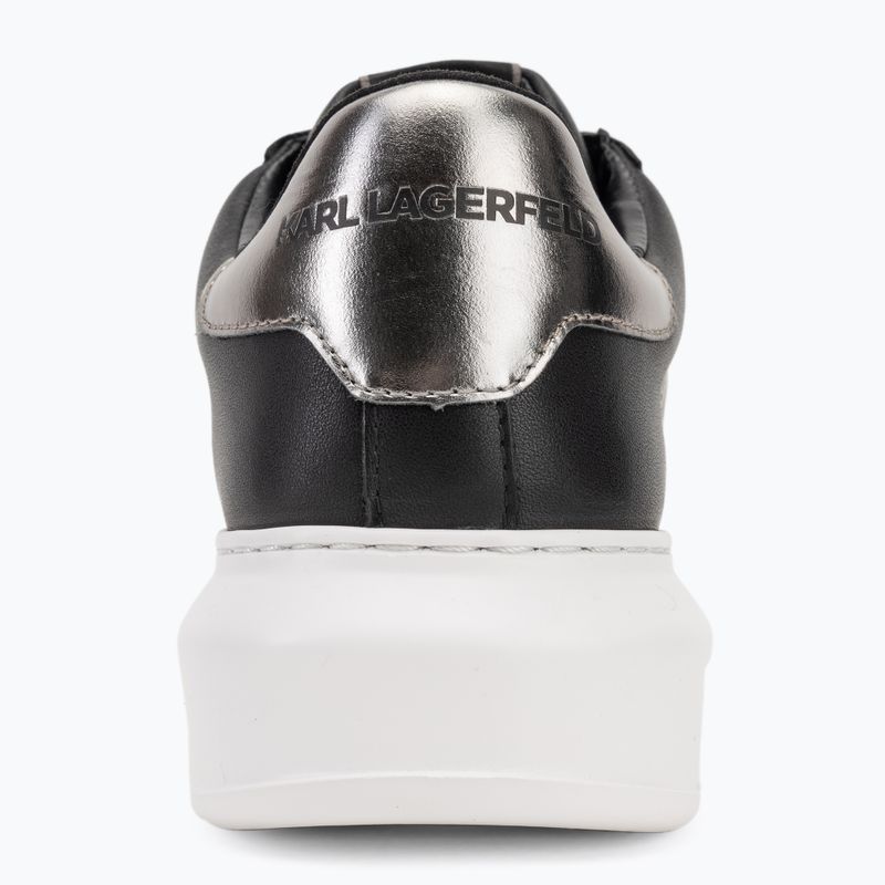 Dámské boty KARL LAGERFELD Kapri Maison black leather w/silver 6