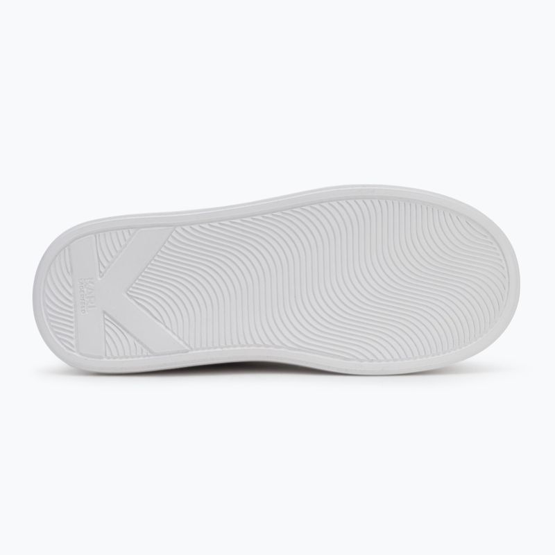 Dámské boty KARL LAGERFELD Kapri Maison white leather w/gold 4