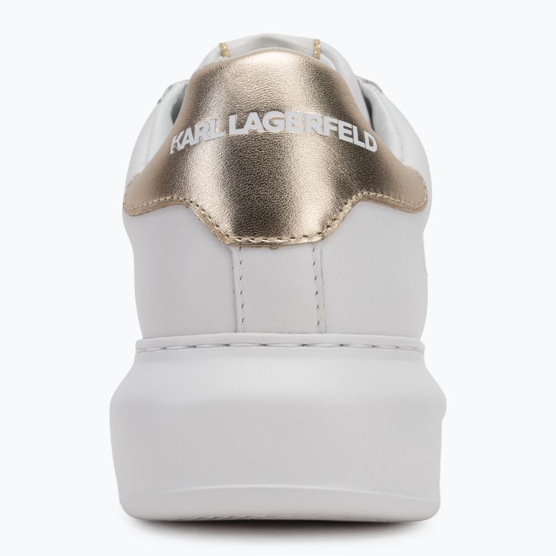 Dámské boty KARL LAGERFELD Kapri Maison white leather w/gold 6