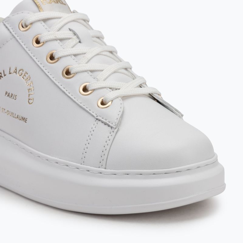 Dámské boty KARL LAGERFELD Kapri Maison white leather w/gold 7