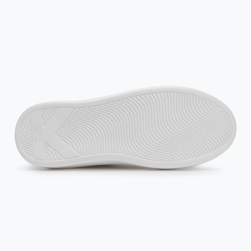 Dámské boty KARL LAGERFELD Kapri Signia Shine white leather/mono 4
