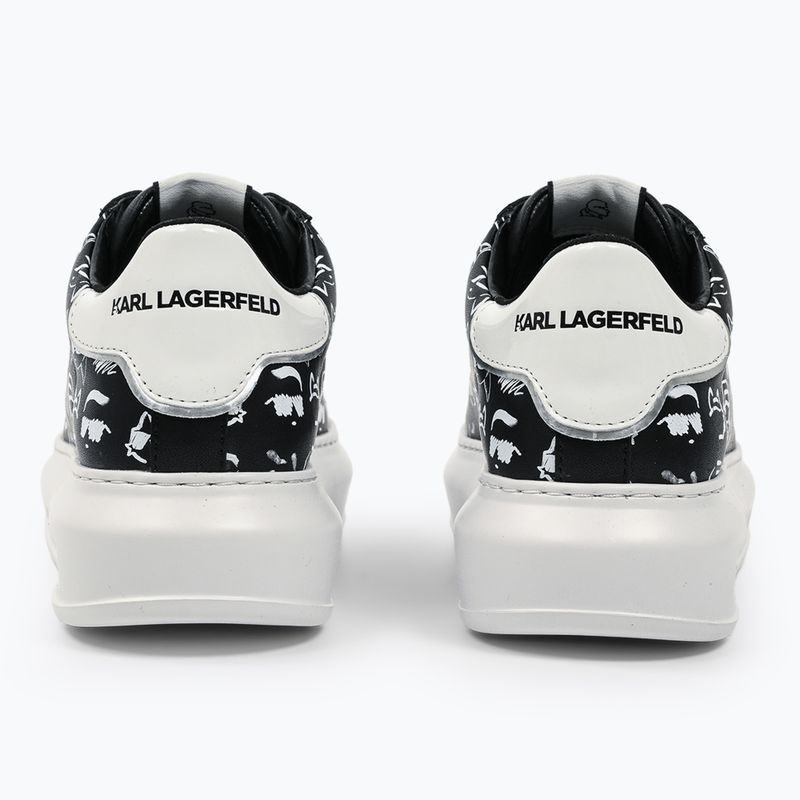 Dámské boty  KARL LAGERFELD Kapri Twin Nft Graffiti black/white leather 10