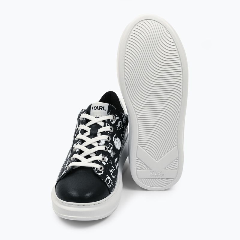 Dámské boty  KARL LAGERFELD Kapri Twin Nft Graffiti black/white leather 12