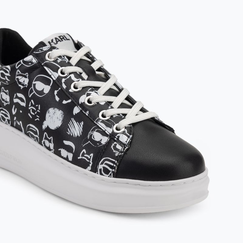 Dámské boty  KARL LAGERFELD Kapri Twin Nft Graffiti black/white leather 7