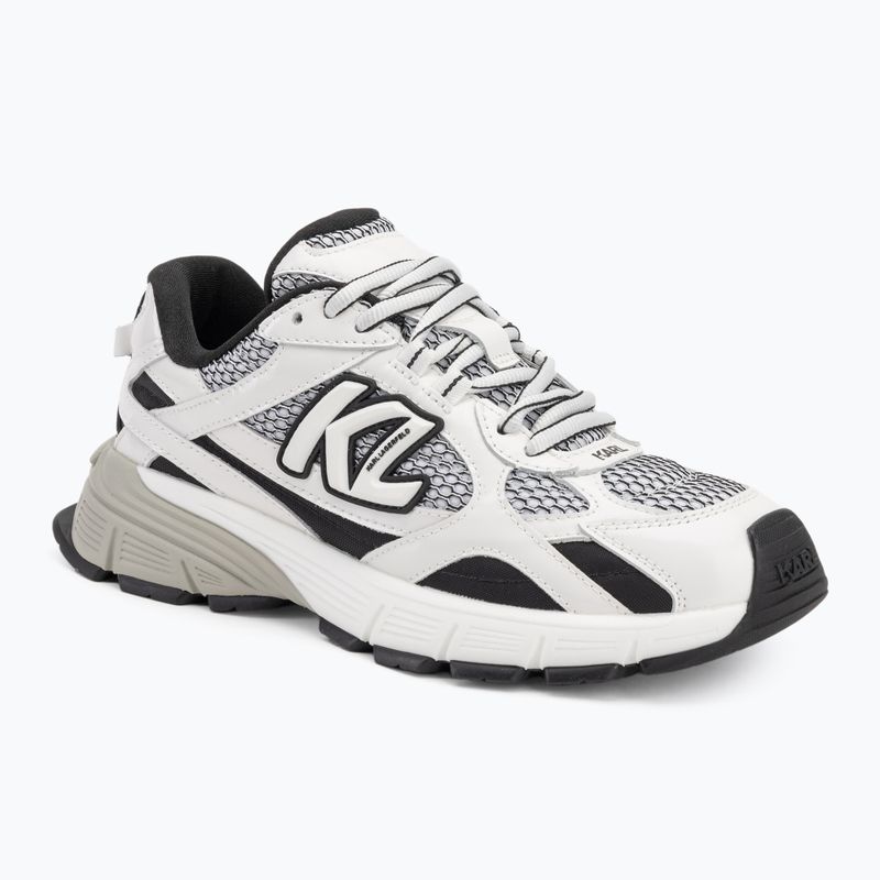 Dámské boty KARL LAGERFELD Orion Sidetrim black leather/textile w/white