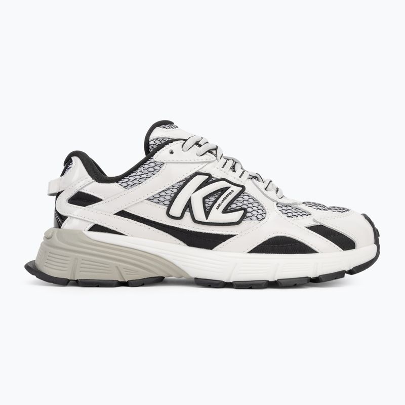 Dámské boty KARL LAGERFELD Orion Sidetrim black leather/textile w/white 2