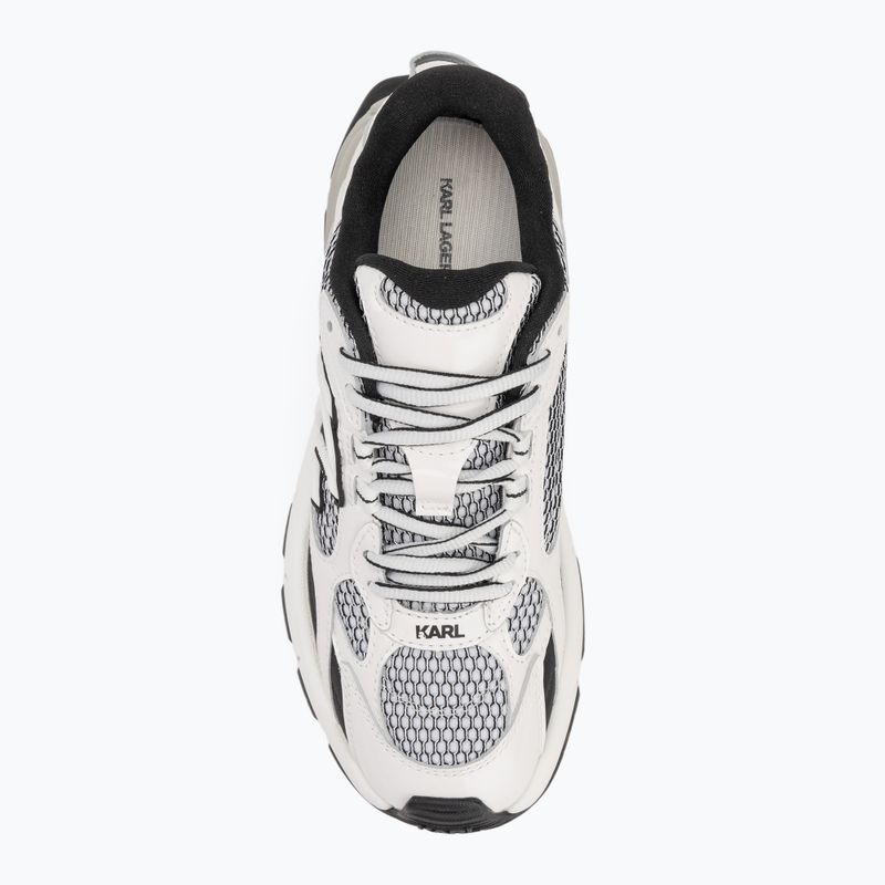 Dámské boty KARL LAGERFELD Orion Sidetrim black leather/textile w/white 5