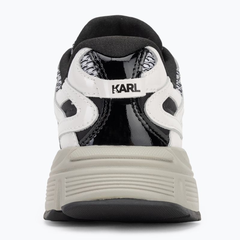 Dámské boty KARL LAGERFELD Orion Sidetrim black leather/textile w/white 6