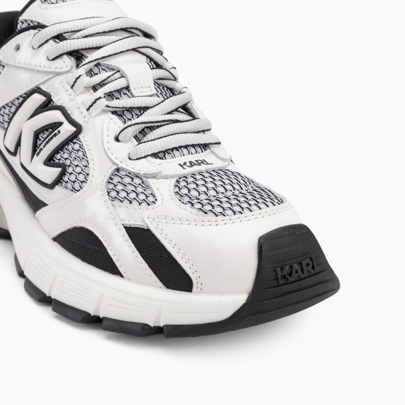 Dámské boty KARL LAGERFELD Orion Sidetrim black leather/textile w/white 7