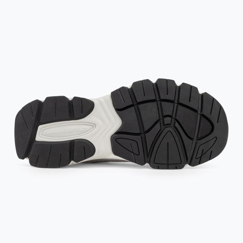 Dámské boty KARL LAGERFELD Orion Sidetrim white leather/textile w/silver 4