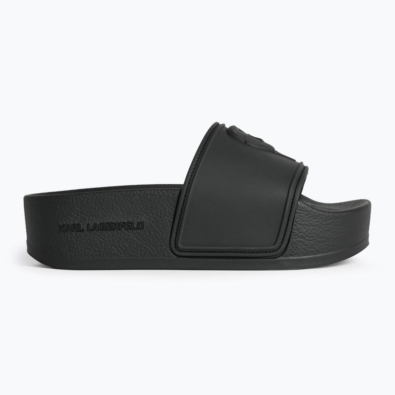 Dámské nazouváky KARL LAGERFELD Kondo Maxi Nft Relief black rubber