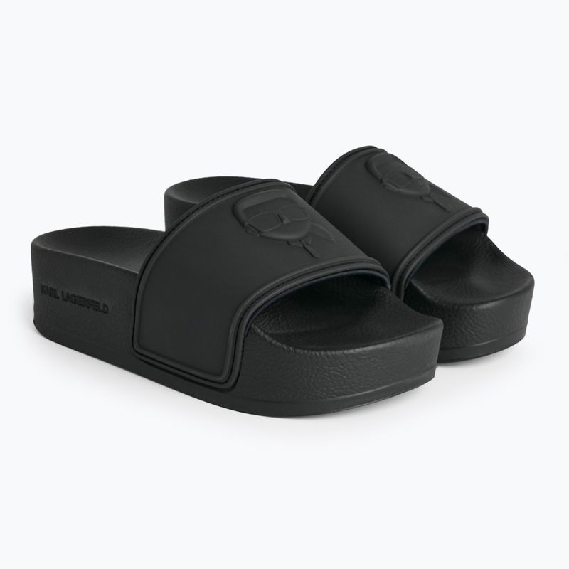 Dámské nazouváky KARL LAGERFELD Kondo Maxi Nft Relief black rubber 2