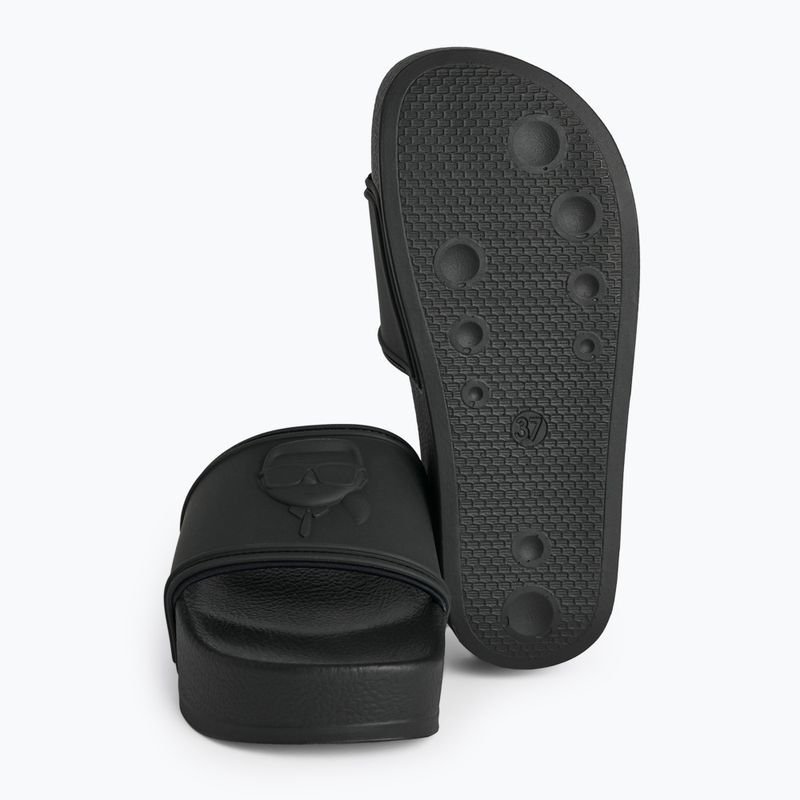 Dámské nazouváky KARL LAGERFELD Kondo Maxi Nft Relief black rubber 5
