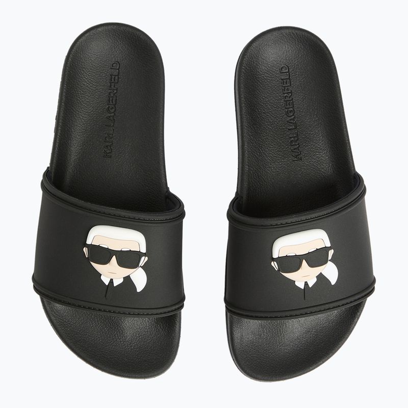 Dámské nazouváky   KARL LAGERFELD Kondo 2.0 NFT black rubber 4