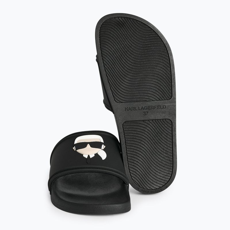Dámské nazouváky   KARL LAGERFELD Kondo 2.0 NFT black rubber 5