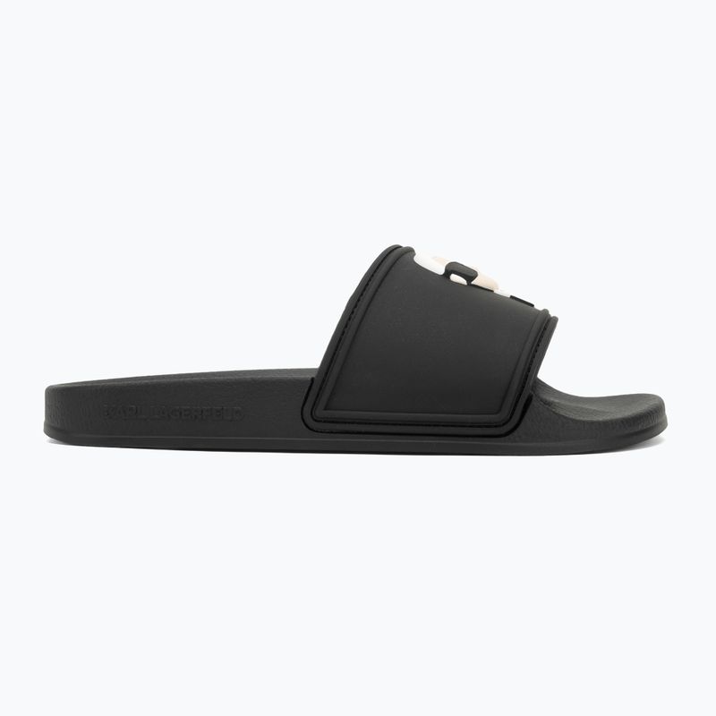 Dámské nazouváky   KARL LAGERFELD Kondo 2.0 NFT black rubber 2
