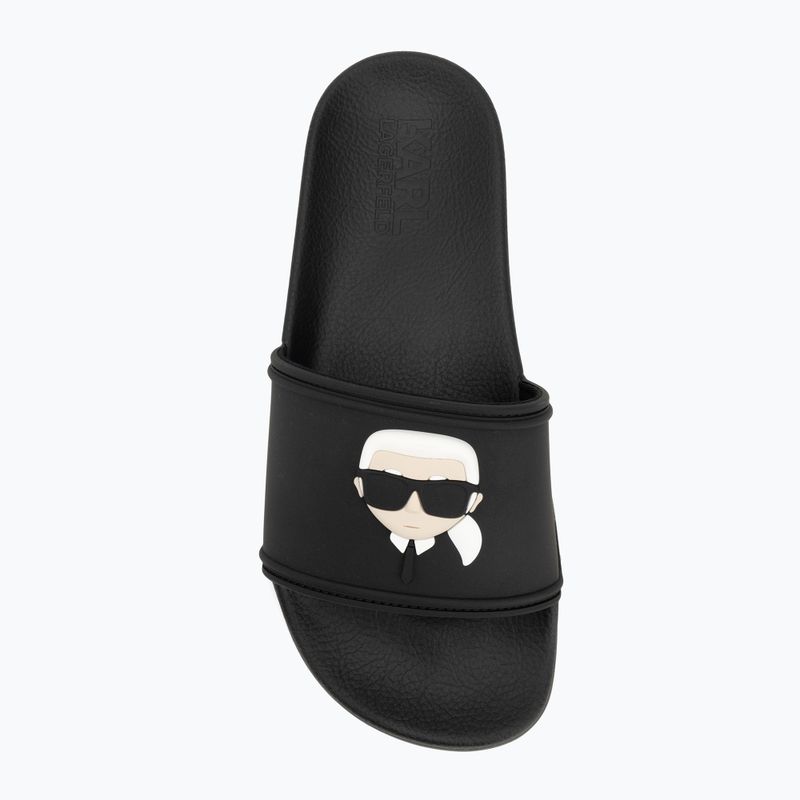 Dámské nazouváky   KARL LAGERFELD Kondo 2.0 NFT black rubber 5