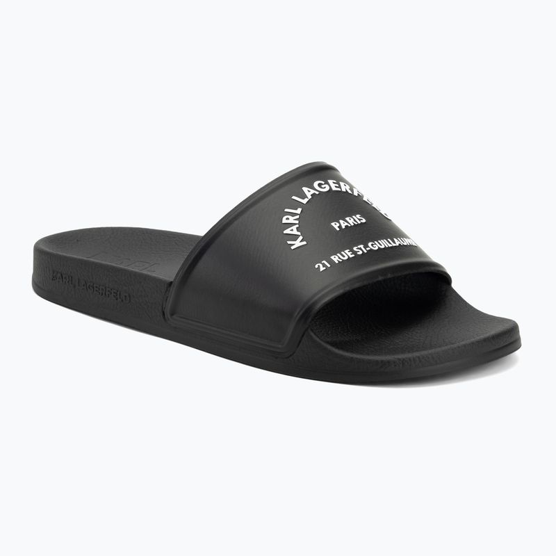 Dámské nazouváky KARL LAGERFELD Kondo 2.0 Maison black rubber