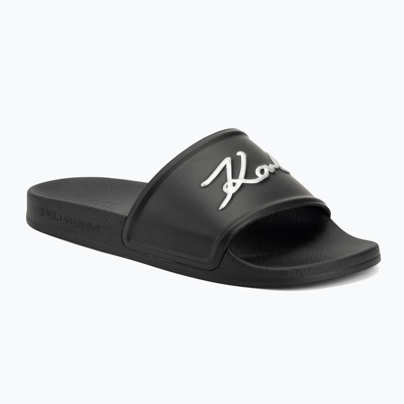 Dámské nazouváky   KARL LAGERFELD Kondo 2.0 Signia black rubber