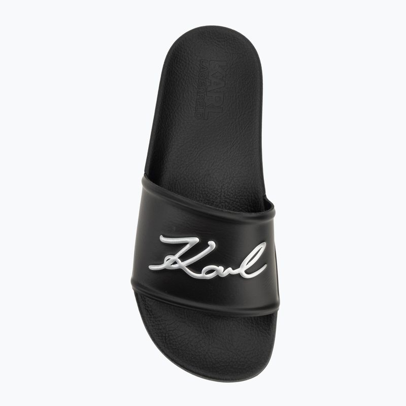 Dámské nazouváky   KARL LAGERFELD Kondo 2.0 Signia black rubber 5