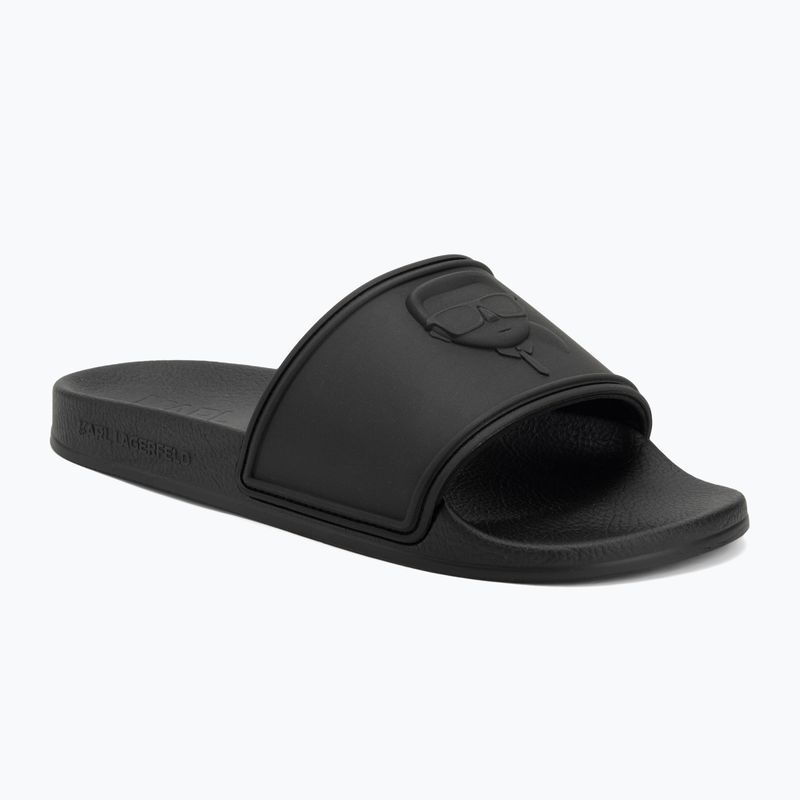 Dámské nazouváky   KARL LAGERFELD Kondo 2.0 NFT Relief black rubber