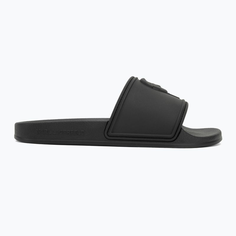 Dámské nazouváky   KARL LAGERFELD Kondo 2.0 NFT Relief black rubber 2