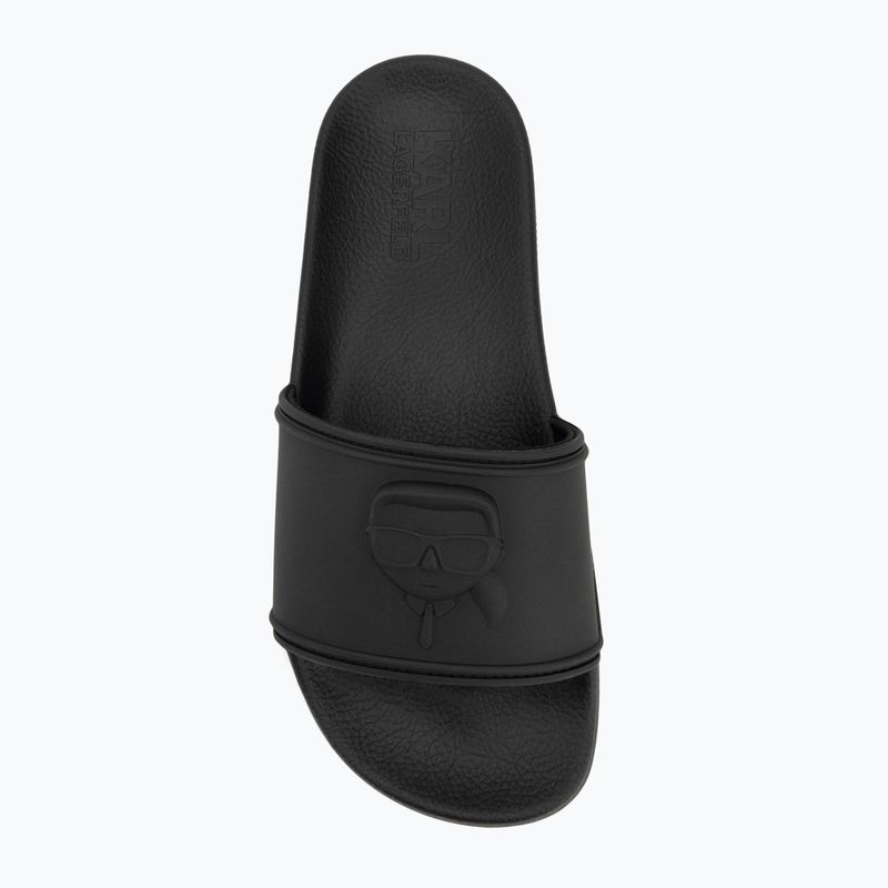 Dámské nazouváky   KARL LAGERFELD Kondo 2.0 NFT Relief black rubber 5