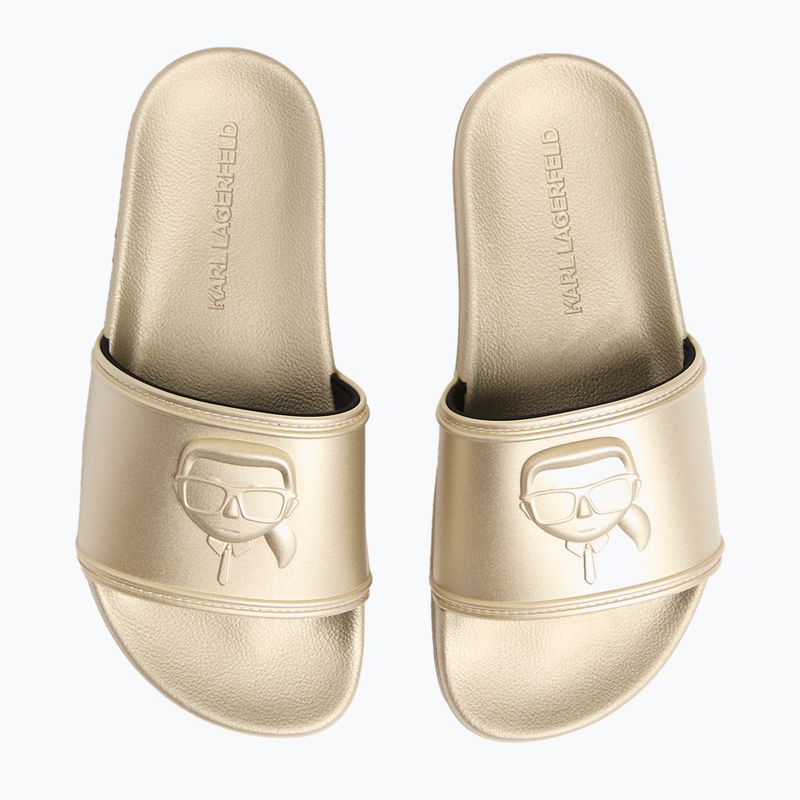 Dámské nazouváky   KARL LAGERFELD Kondo 2.0 NFT Relief gold rubber 11